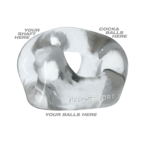 Oxballs Sling de 3 Anillos Más Grueso Tri-Sport XL Transparente