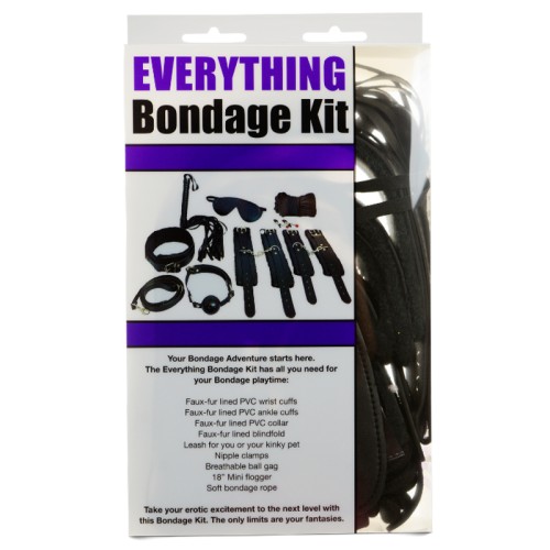 Ple'sur 12-Piece Bondage Kit - Black