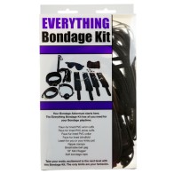 Kit de Bondage Todo en Uno 12-Piezas Ple'sur Negro