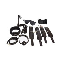 Ple'sur 12-Piece Bondage Kit - Black