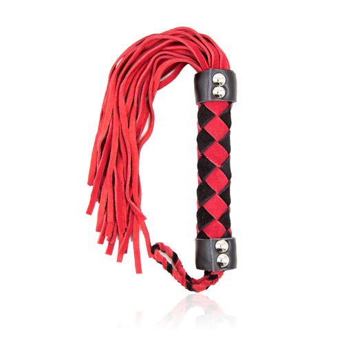 Ple'sur Red Leather Flogger 15.5 in.