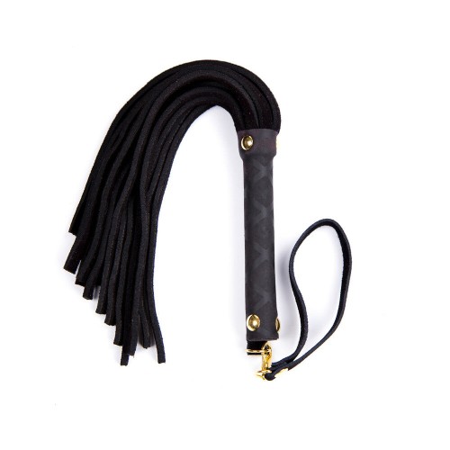 Ple'sur 11-Inch Mini Leather Flogger for Sensual Play