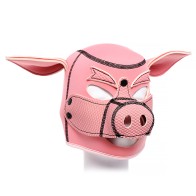 Neoprene Pig Mask Hood Pink - Fun and Playful