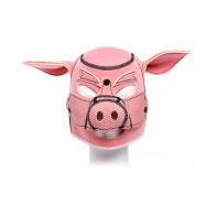 Neoprene Pig Mask Hood Pink - Fun and Playful