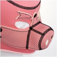 Neoprene Pig Mask Hood Pink - Fun and Playful