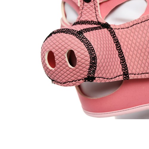 Neoprene Pig Mask Hood Pink - Fun and Playful