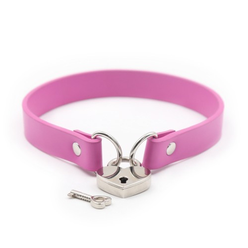 Ple'sur PVC Collar with Heart Lock