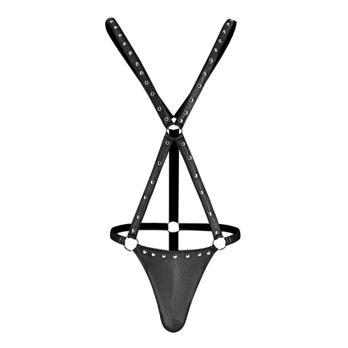 Male Power Fetish Warrior Criss-Cross Body Harness