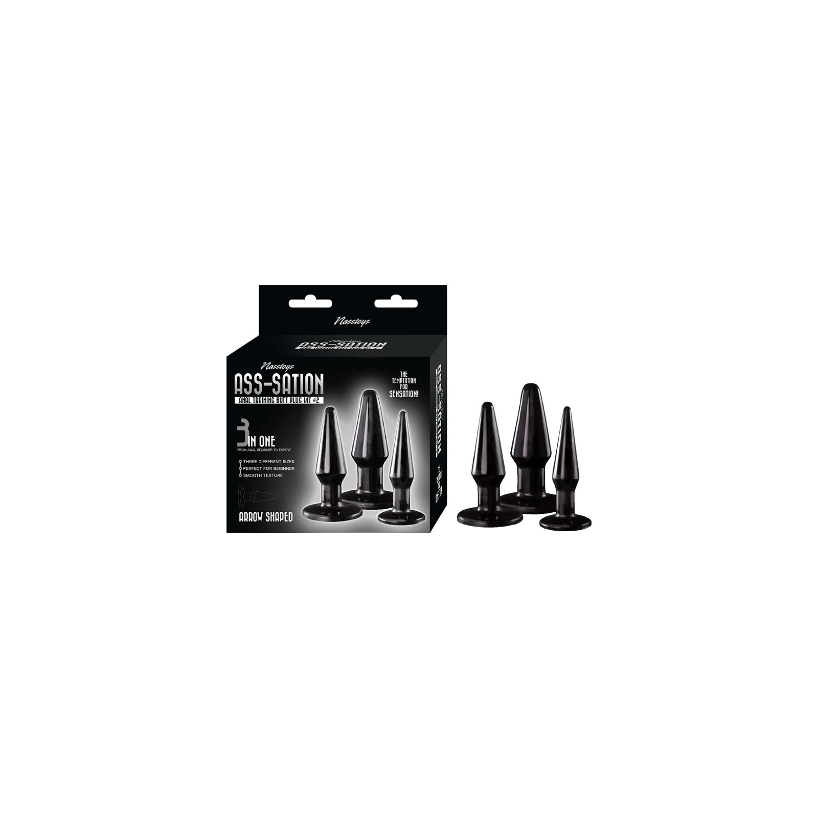 Ass-Sation Anal Training Butt Plug Kit for Beginners