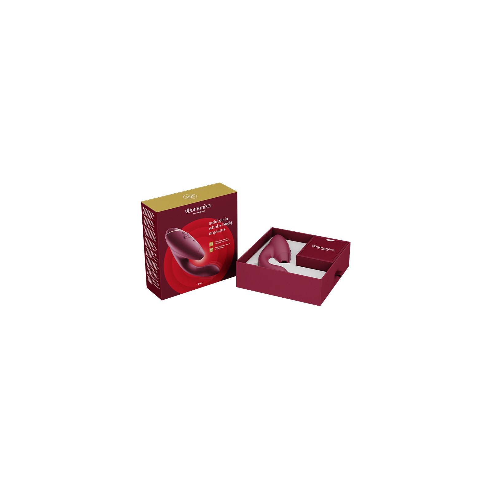 Womanizer Duo 2 Bordeaux - Ultimate Clitoral and G-Spot Pleasure