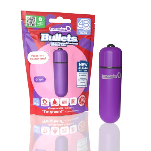 Screaming O 4B Bullet Vibrator Grape - Powerful Stimulation