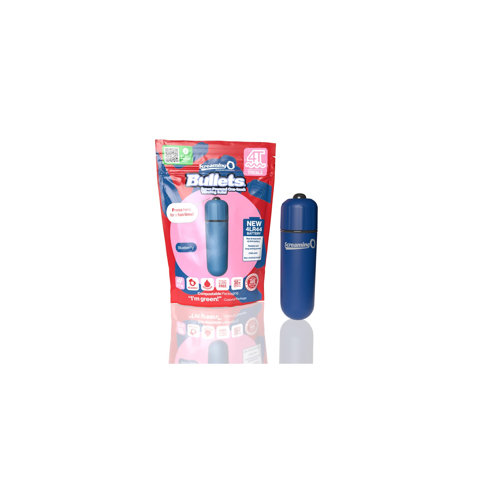 Screaming O 4T Bullet Vibrator Blueberry