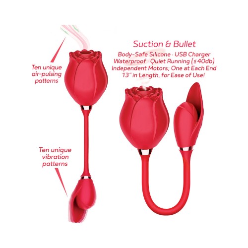 Wild Rose Suction and Bullet Vibrator