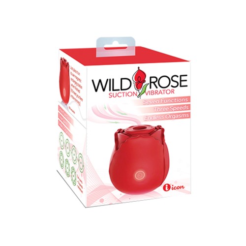 Wild Rose Vibrador Clásico con Succión Rojo