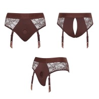 Strap-On-Me Diva Lingerie Harness Chocolate