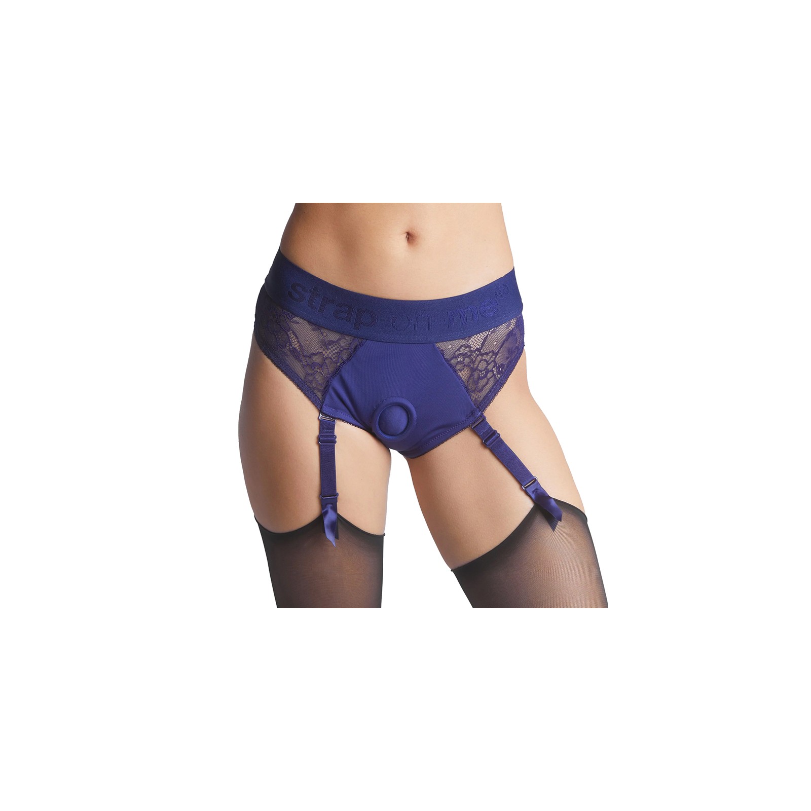 Arnés de Lencería Strap-On-Me Diva Azul Real S