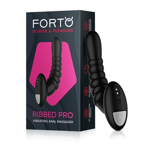 Masajeador Anal Recargable Ribbed de Forto