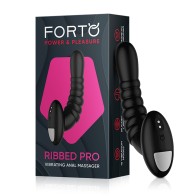 Forto Ribbed Rechargeable Anal Massager