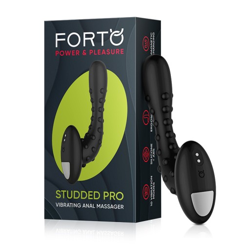 Forto Studded Pro Vibrating Anal Massager