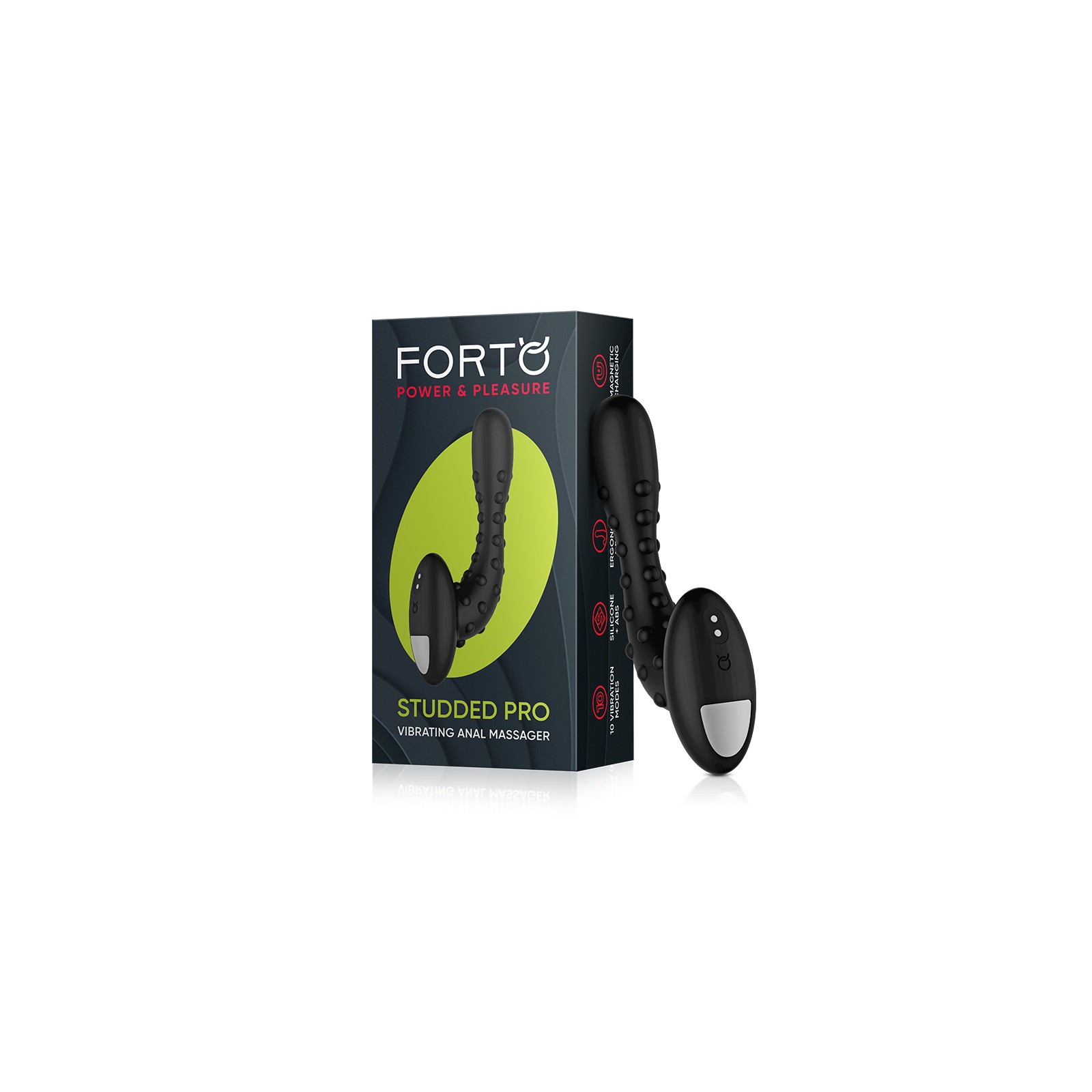 Forto Studded Pro Vibrating Anal Massager