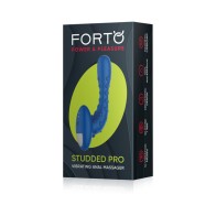 Forto Studded Pro Rechargeable Anal Massager Blue