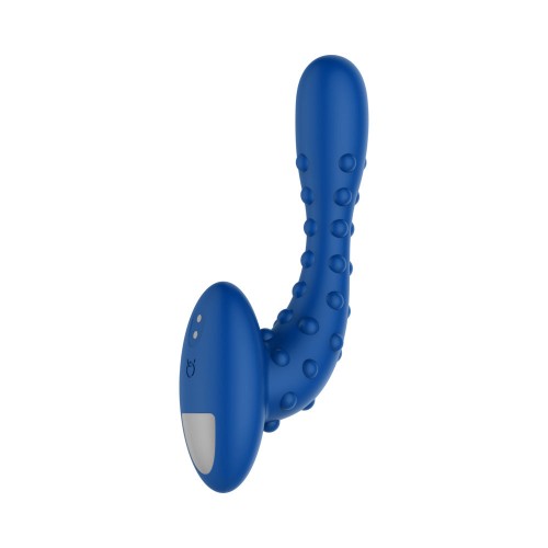 Masajeador Anal Forto Studded Pro Recargable Azul