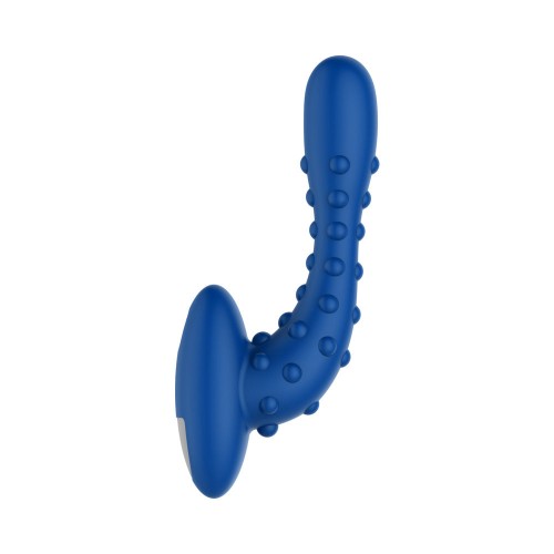 Forto Studded Pro Rechargeable Anal Massager Blue