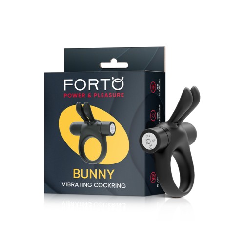 Cockring de Silicona Forto Bunny con Vibración