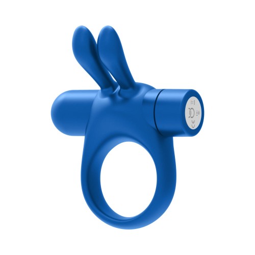 Anillo Vibrador Recargable Forto Bunny Azul