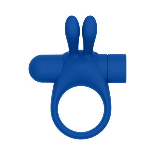 Anillo Vibrador Recargable Forto Bunny Azul