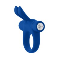 Anillo Vibrador Recargable Forto Bunny Azul