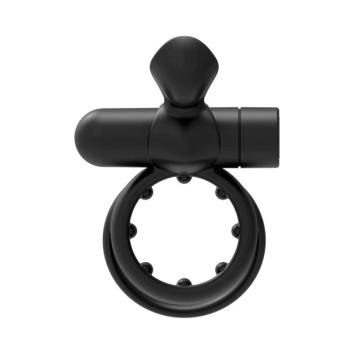 Dual Vibrating Cock Ring with External Stimulator