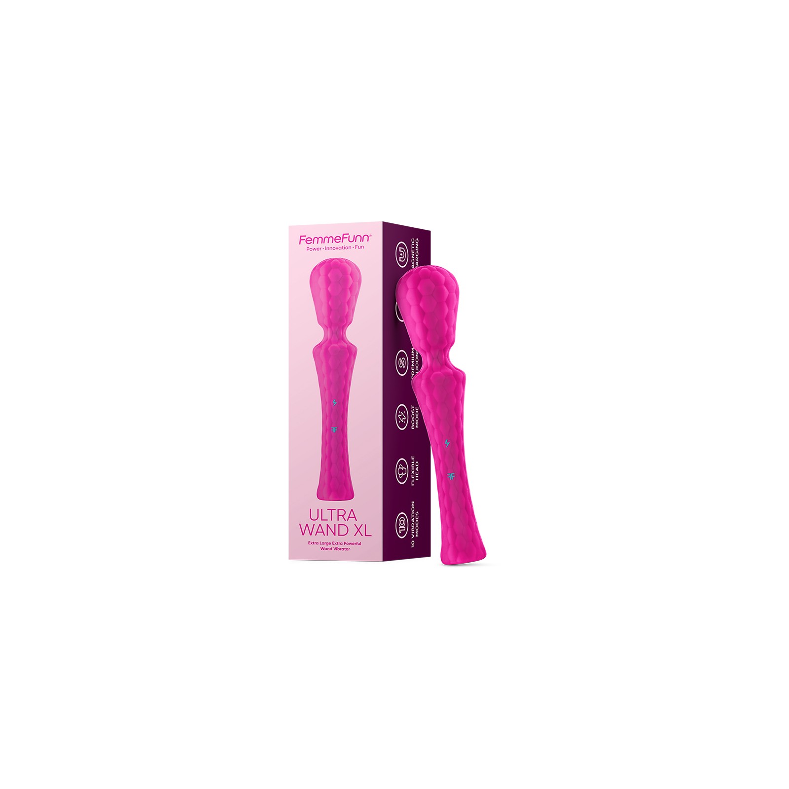 FemmeFunn Ultra Wand XL Rechargeable Vibrator - Powerful Pleasures