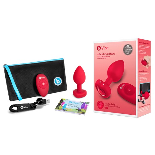 b-Vibe Vibrating Heart Anal Plug for Couples