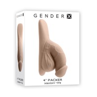 Gender X Packer Realista de 4 in.