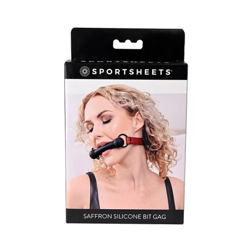 Sportsheets Saffron Adjustable Silicone Bit Gag for Intimate Play