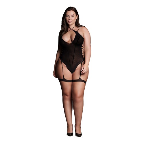 Bodysuit Shade Metis XVI con Jarreteras Negro