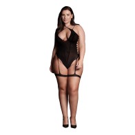 Le Desir Shade Metis XVI Bodysuit with Garters Black