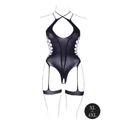 Bodysuit Shade Metis XVI con Jarreteras Negro