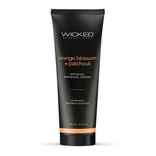 Crema de Masaje Sensual Wicked Naranja y Pachulí 4 oz