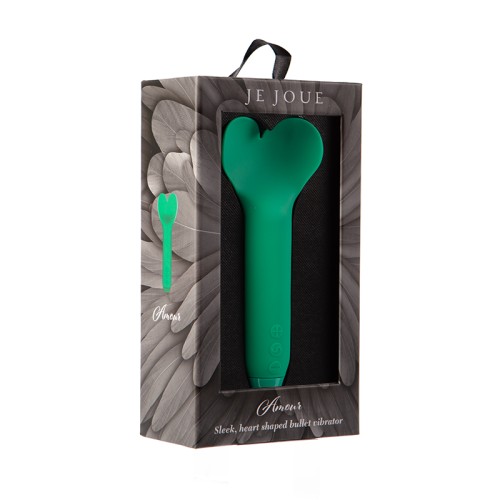 Vibrador Bullet Amour en Forma de Corazón Verde Esmeralda