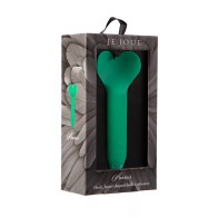 Vibrador Bullet Amour en Forma de Corazón Verde Esmeralda