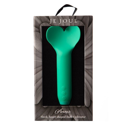 Vibrador Bullet Amour en Forma de Corazón Verde Esmeralda