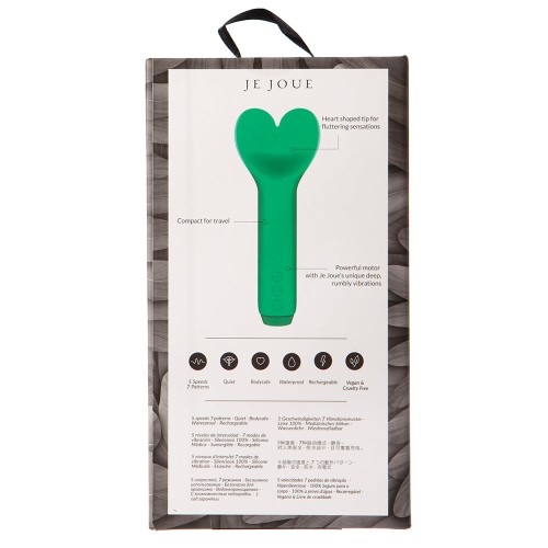 Vibrador Bullet Amour en Forma de Corazón Verde Esmeralda