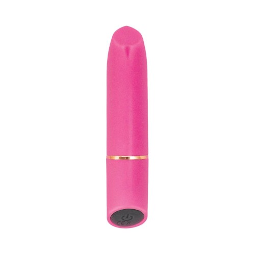 Vibrador de Bullet Rosa de Silicona Recargable Mystique