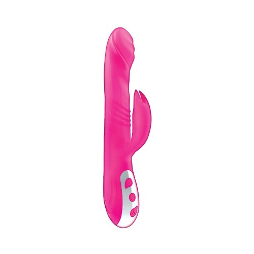 Passion Tickler Heat Up Estimulador Dual Rosa