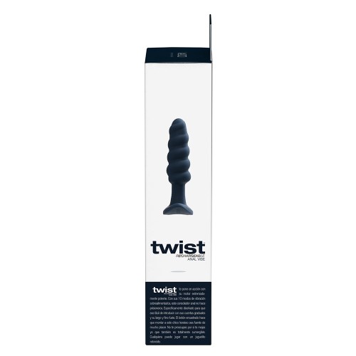 Plug Anal Vibrante Recargable VeDO Twist Negro