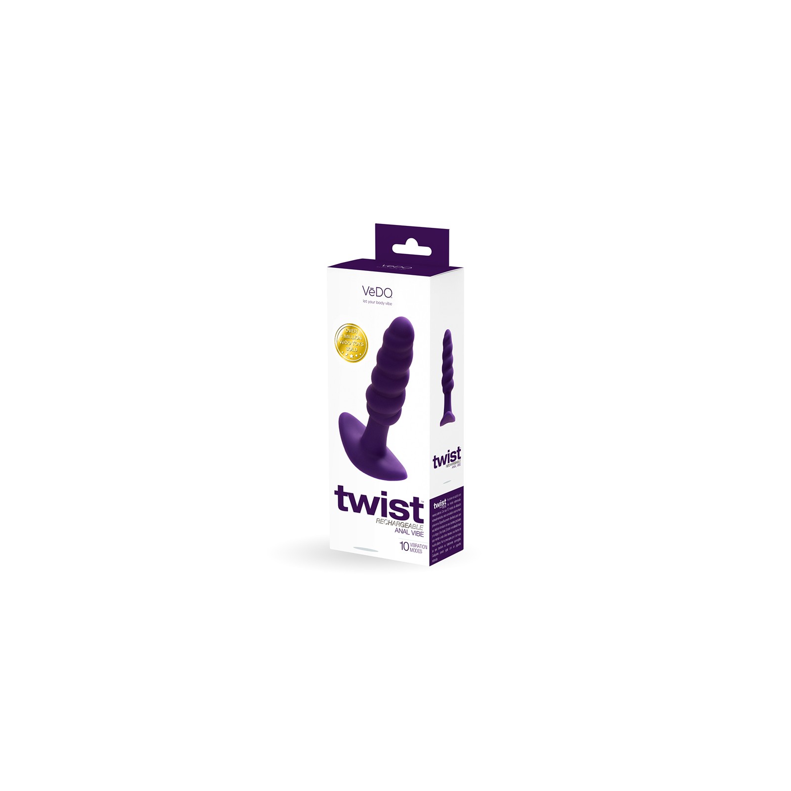 VeDO Twist Anal Plug Vibrante Recargable