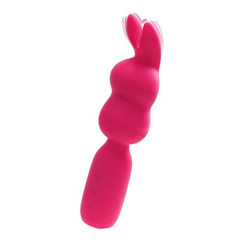 Vibrador Mini Wand Recargable VeDO Hopper Bunny Rosa