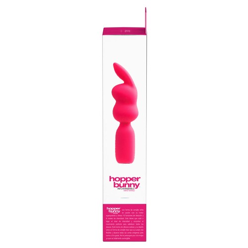 VeDO Hopper Bunny Rechargeable Mini Wand Vibrator Pink